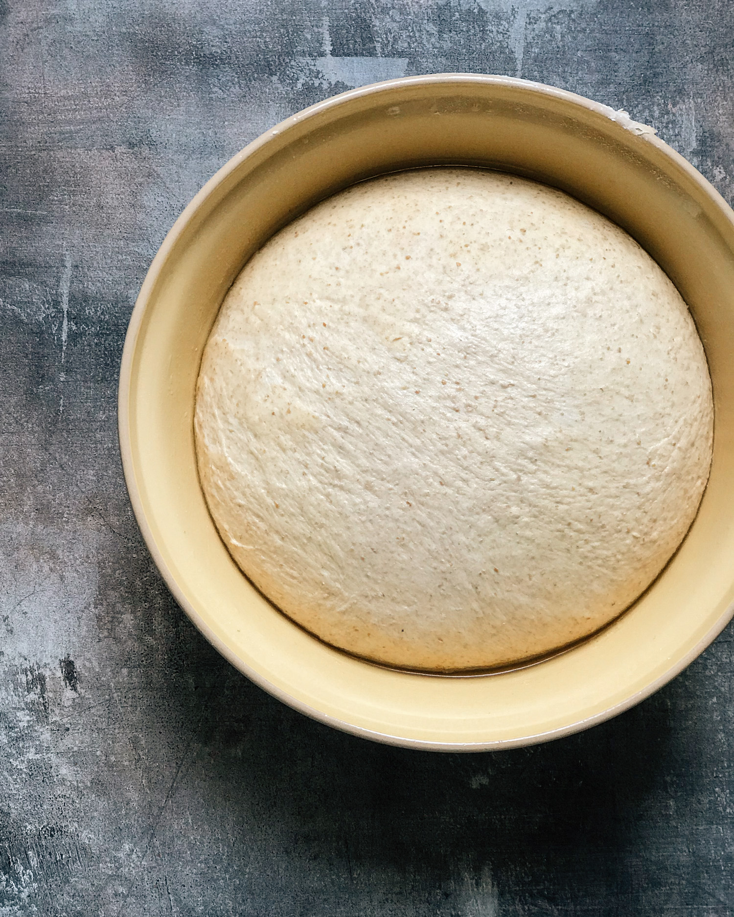 English Muffin dough after rising