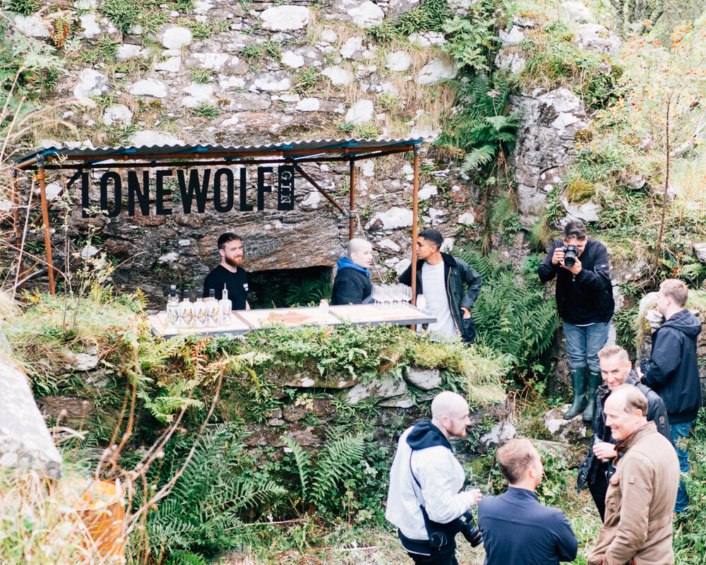 The LoneWolf bar hidden in a ruined castle
