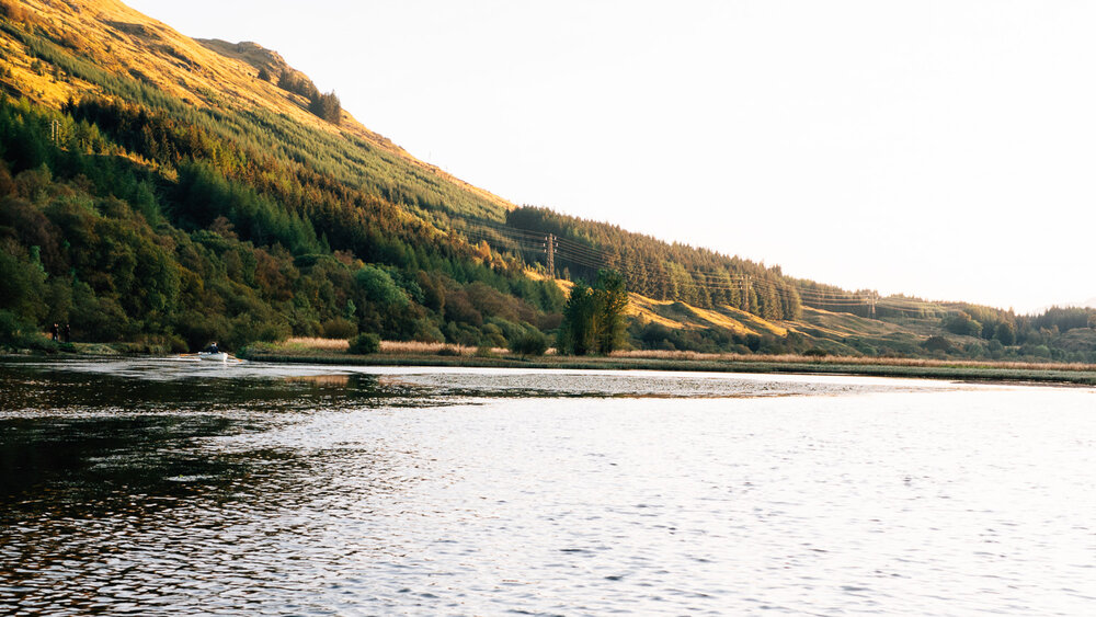 evening light at Loch Dochart