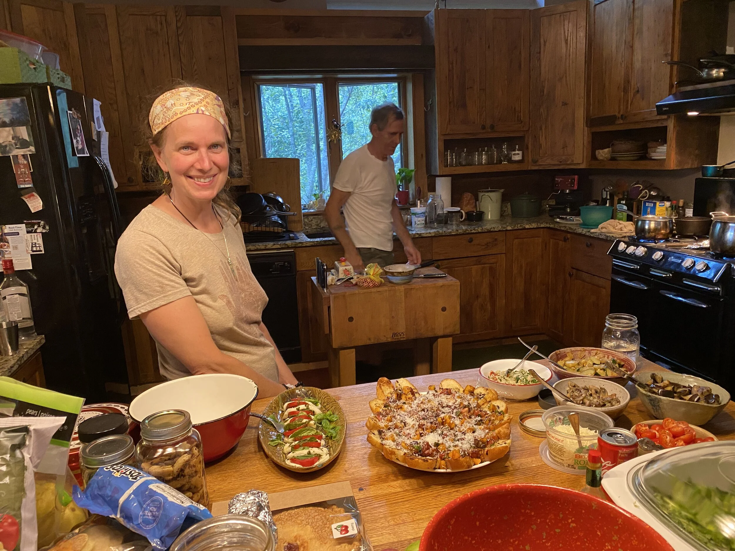 Jenny Jean was the kitchen queen during our weekend with her gourmet on!  We ate it up!