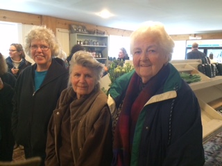 Carol Sepe, Gail Bunovsky & Alyce Block in The Hickories farm store.