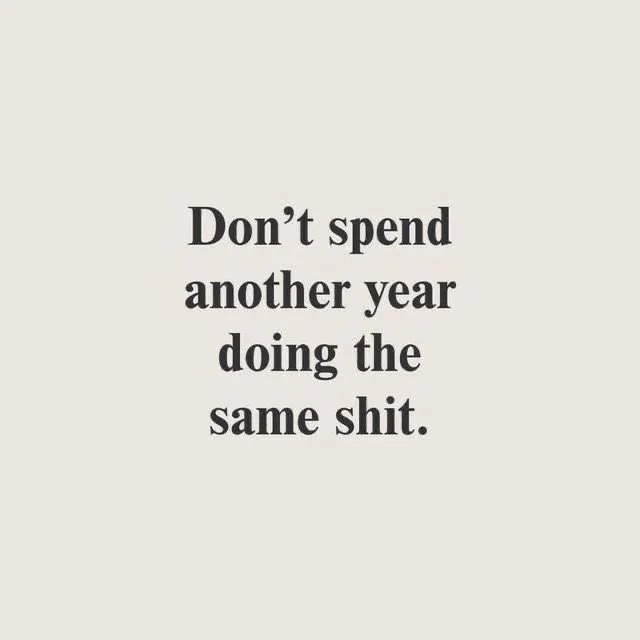 The only New Year's resolution I care about keeping