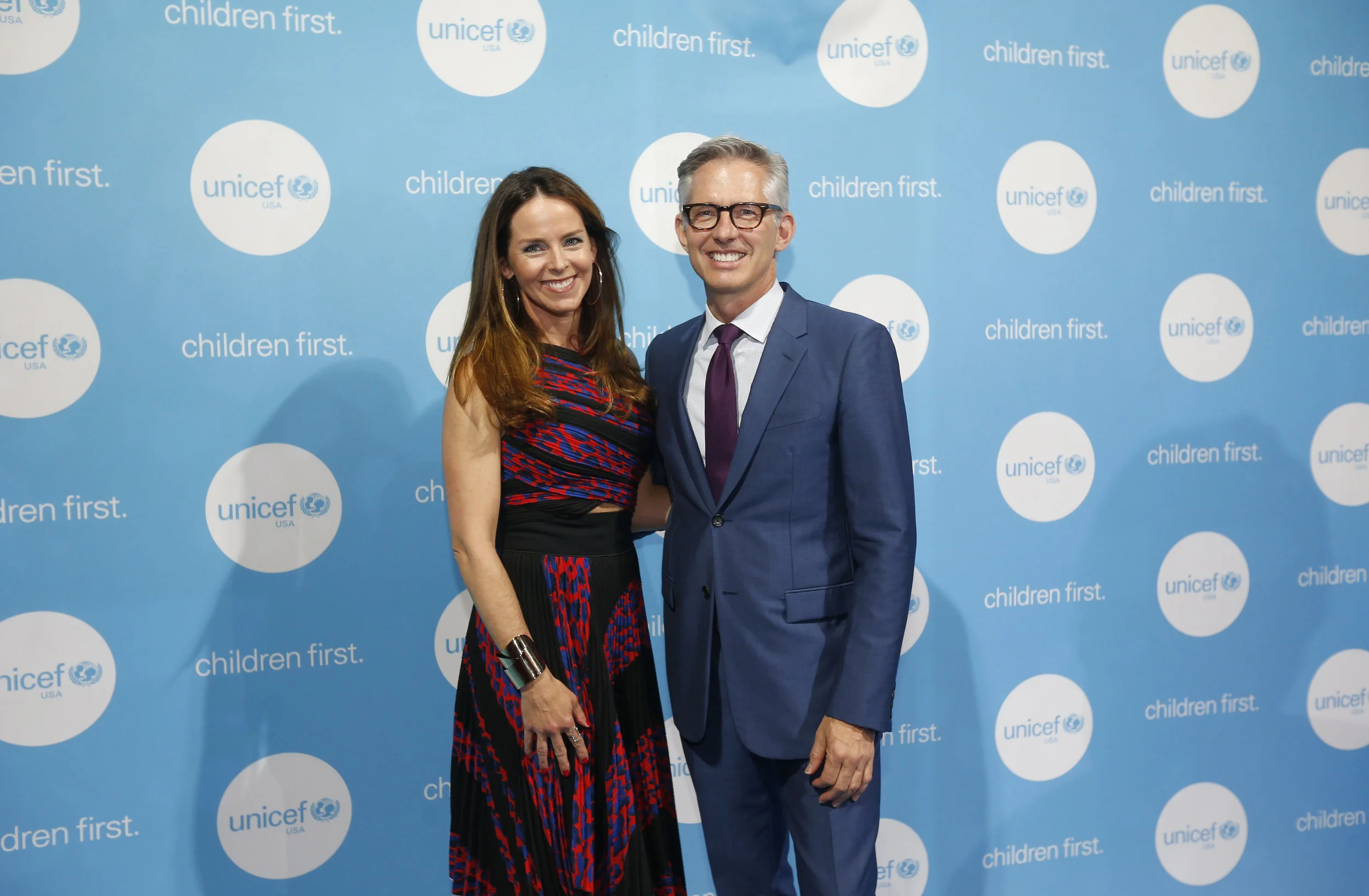 2017 UNICEF Children's Champion Award Dinner co-chairs Kerry Swords and Bryan Rafanelli. © Scott Eisen/Getty Images for UNICEF USA