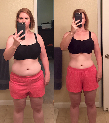  11 July 2016 174lbs /8 October 2016 149lbs