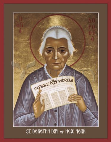 I love this Dorothy Day icon by Br. Robert Lentz O.F.M.
