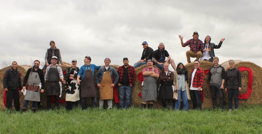 Hanging out with some Feast ON chefs at a retreat in April 2015. 