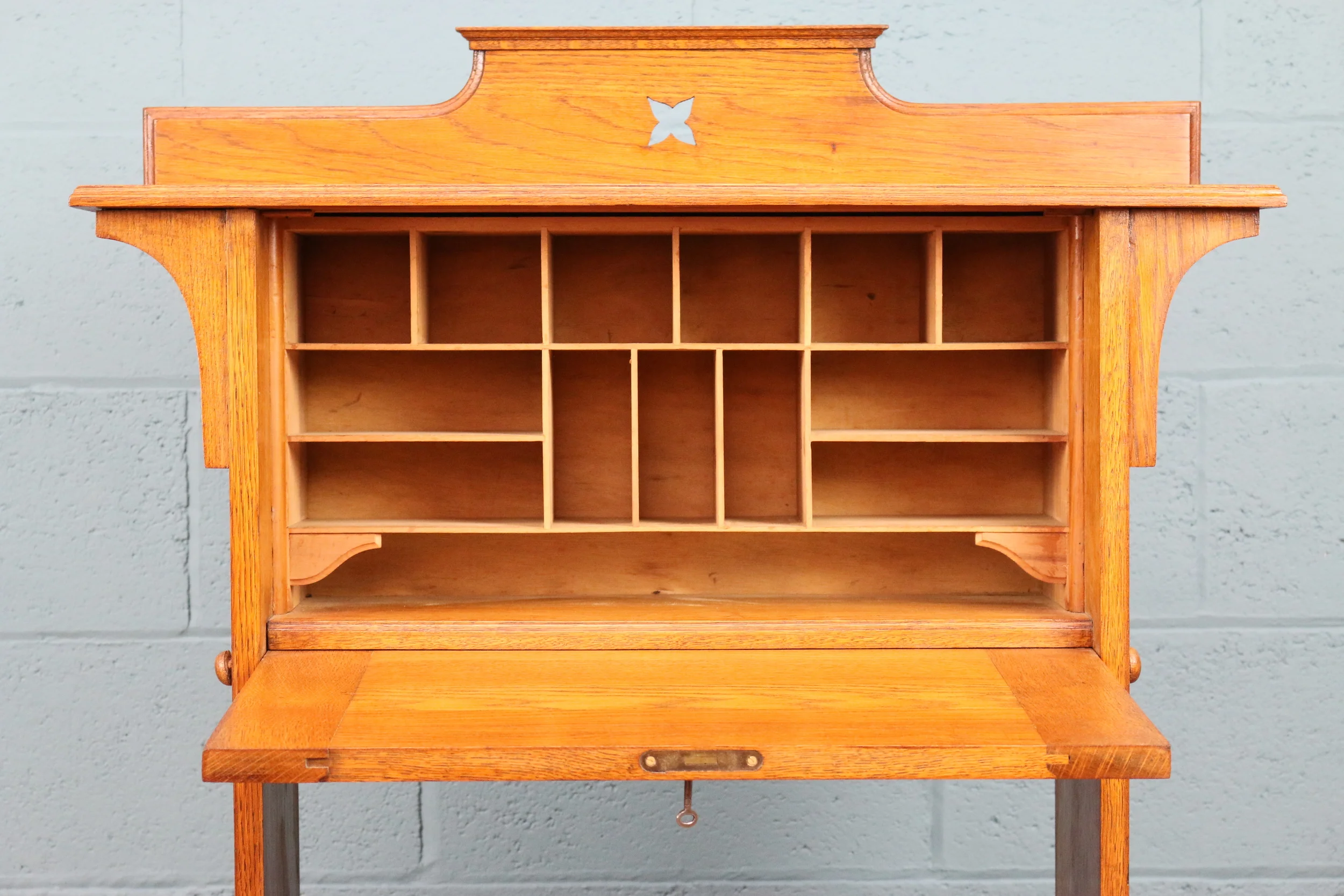 Arts and crafts bureau bookcase