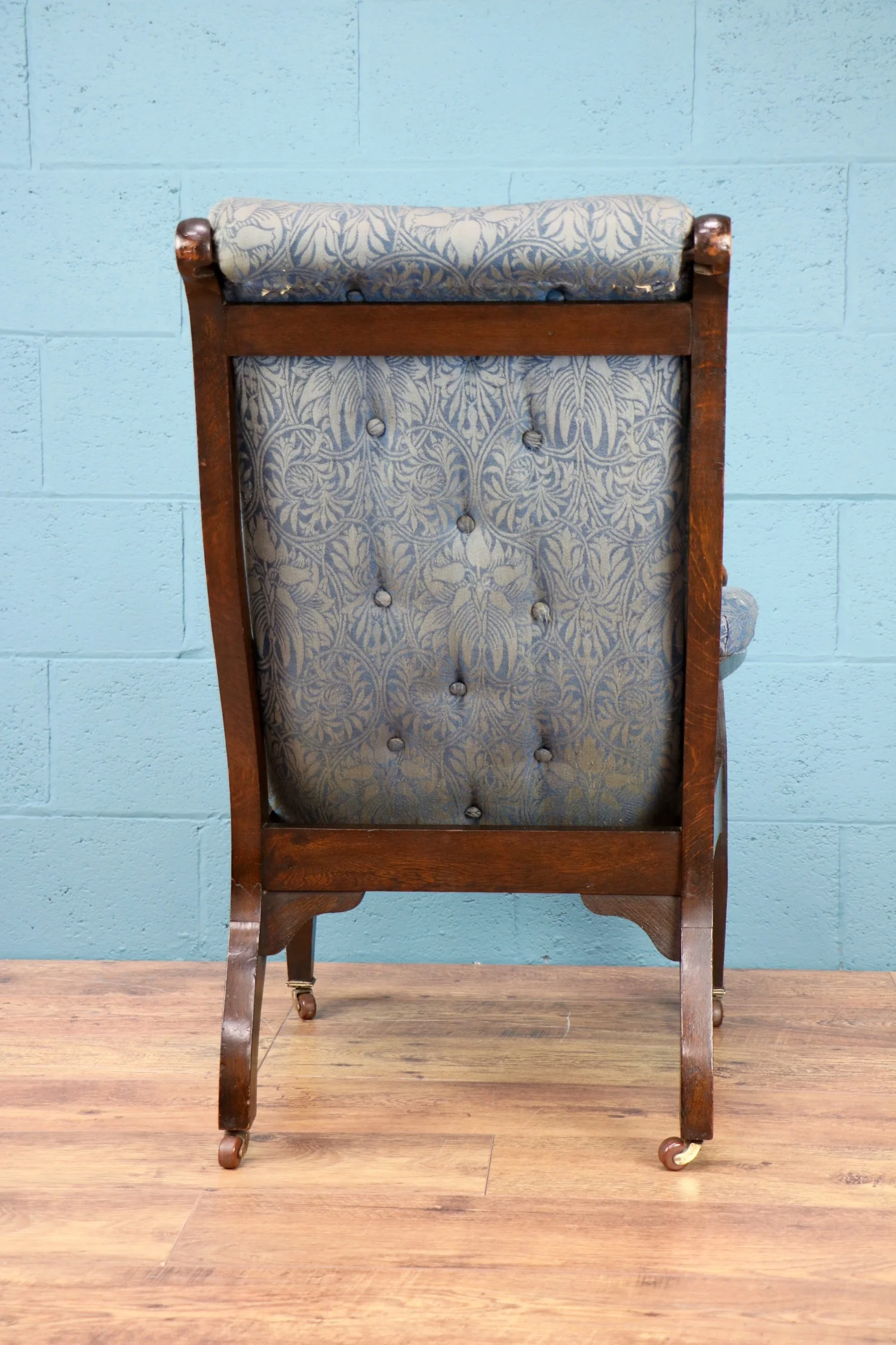 Arts and crafts chair with original William Morris fabric