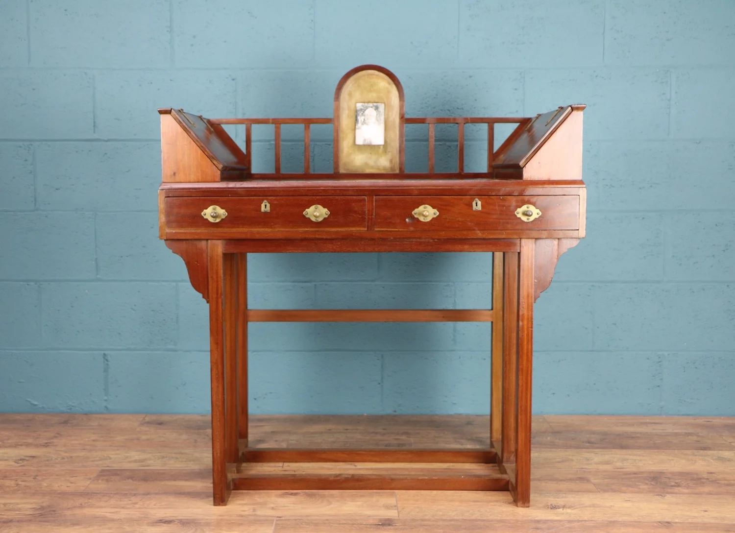 Arts and crafts mahogany desk