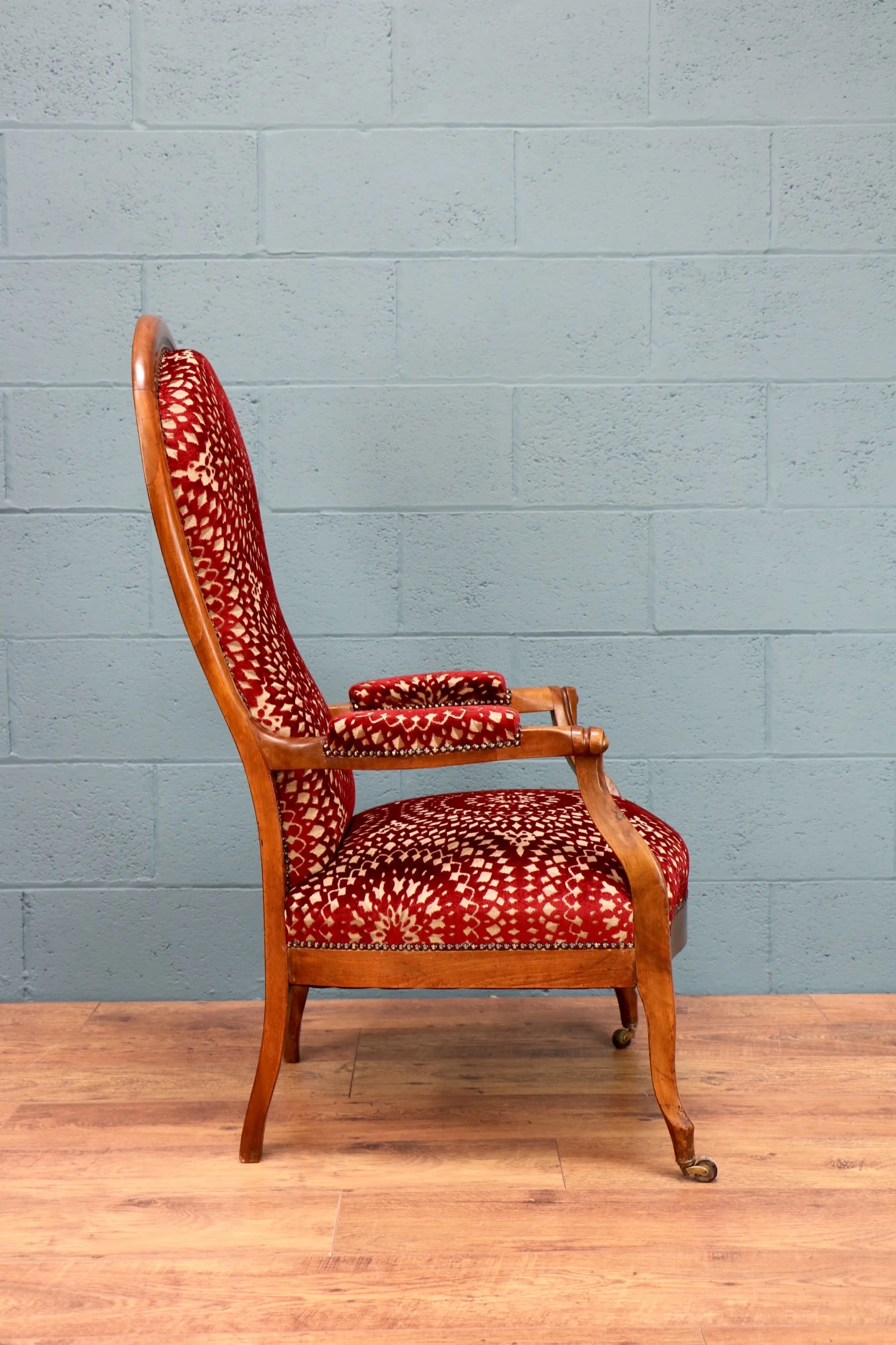 French walnut arm chair