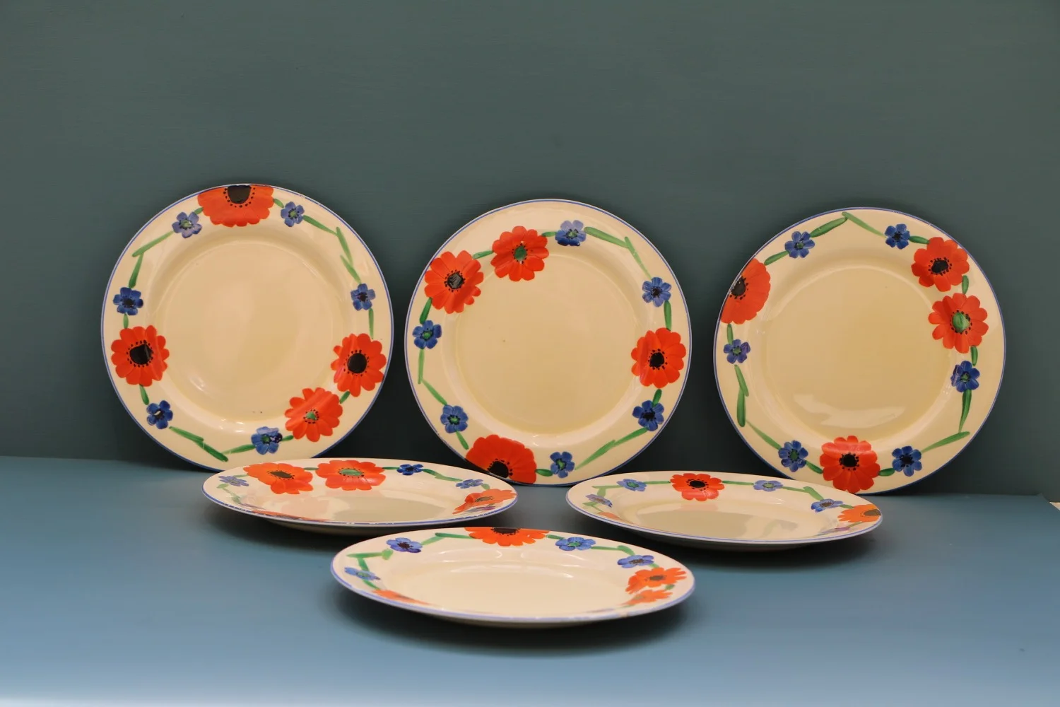 Art Deco Crown Ducal tea ware
