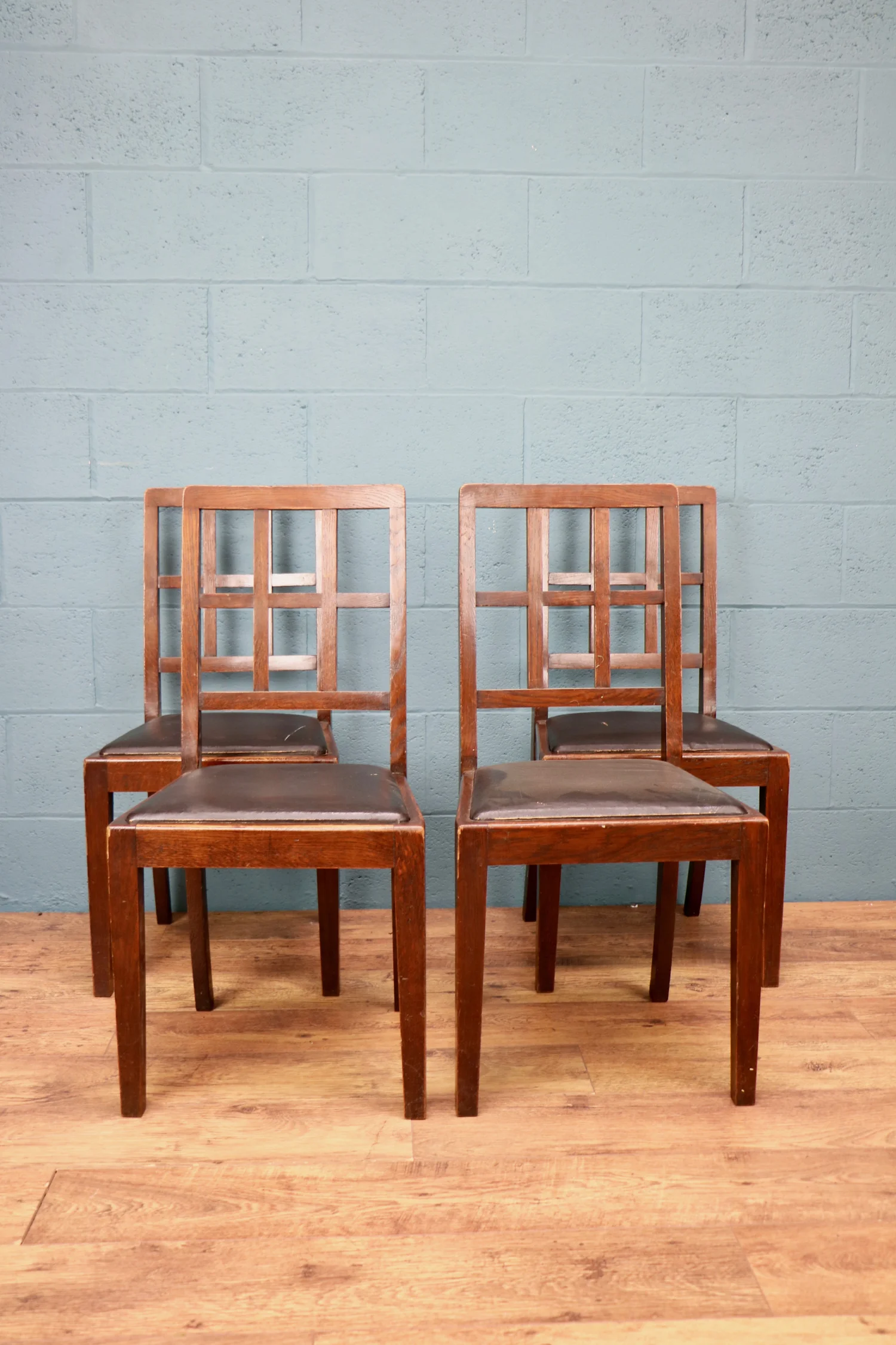 Oak Dining Chairs, set of 4, Heals, Cotswold