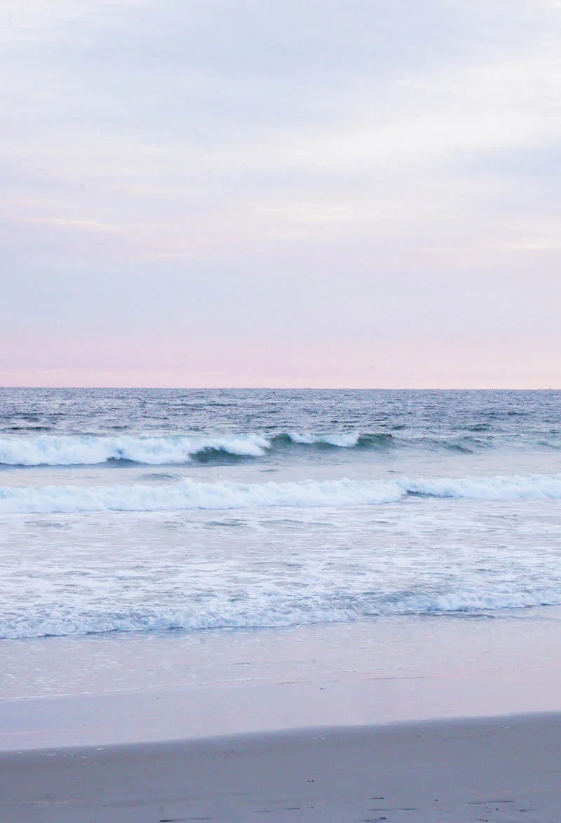 The soothing sounds and colors of the ocean
