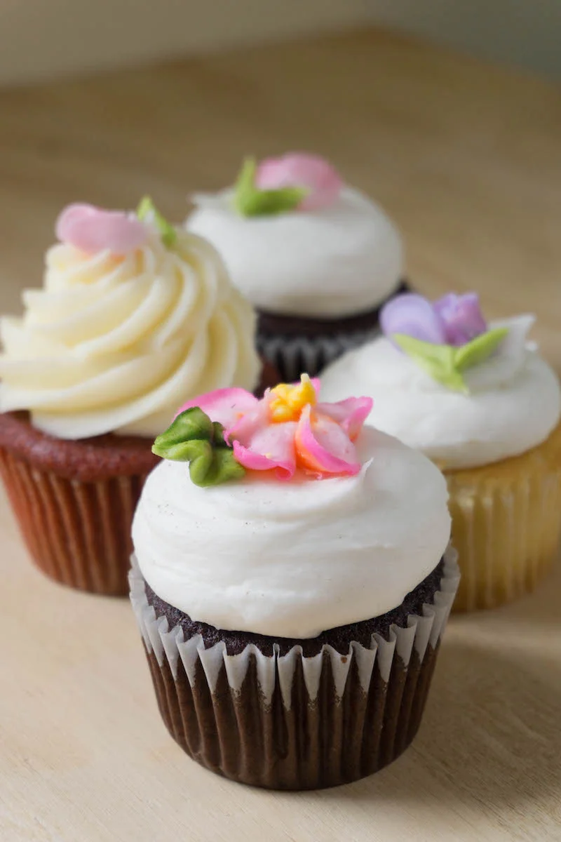 Cupcake and cake tasting for my sister's wedding- this truly is THE best part of wedding planning in my book!