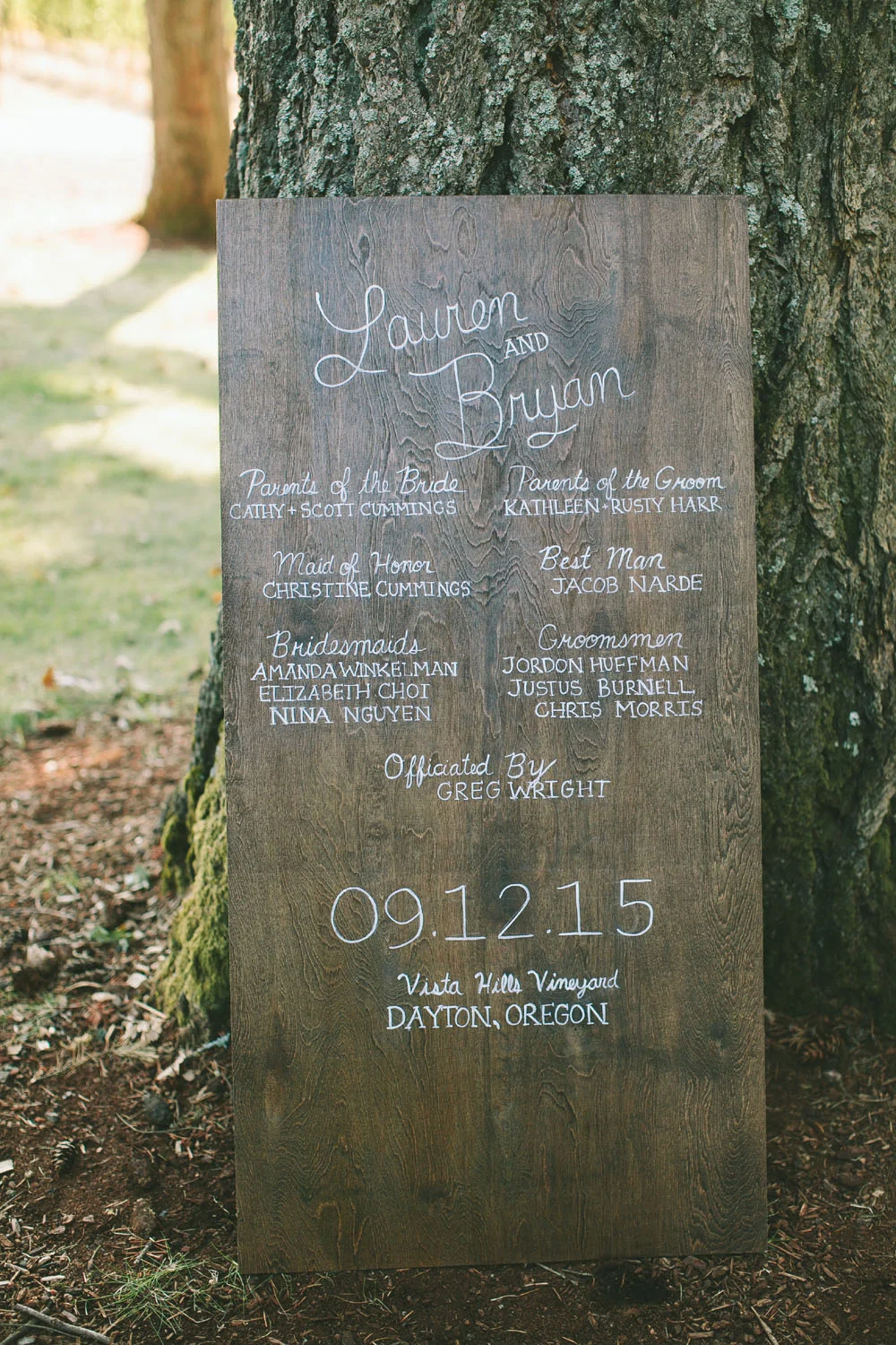   Oregon  &nbsp;Wine Country Wedding at Vista Hills Vineyards | Yasmin Khajavi | Bridal Bliss | Portland Wedding Planning and Design  