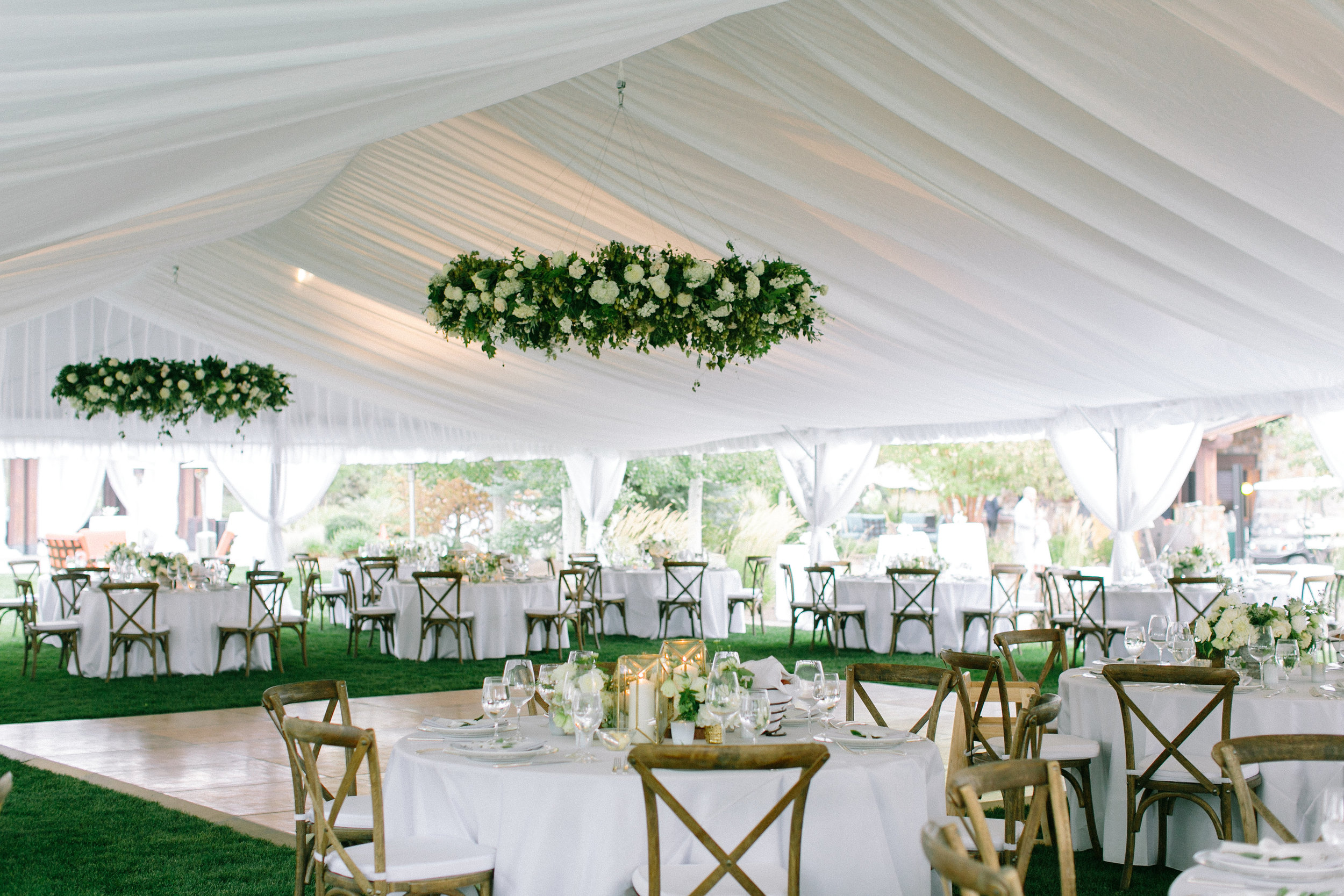 Pronghorn Resort wedding reception tent