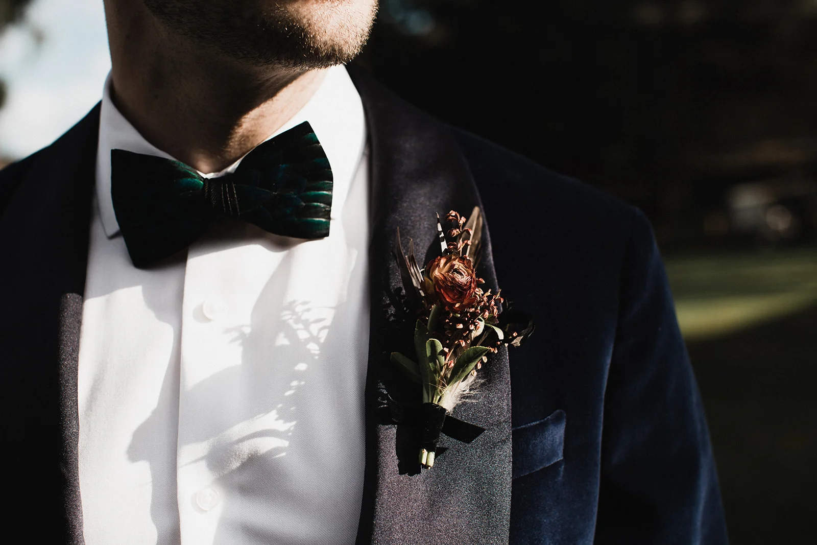 AlderbrookResort wedding boutonnière by Gather Design Company