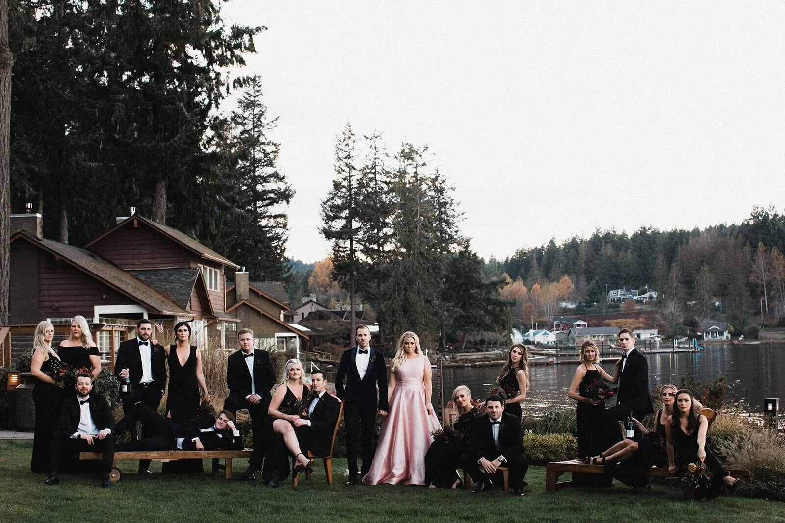 Alderbrook Resort wedding party