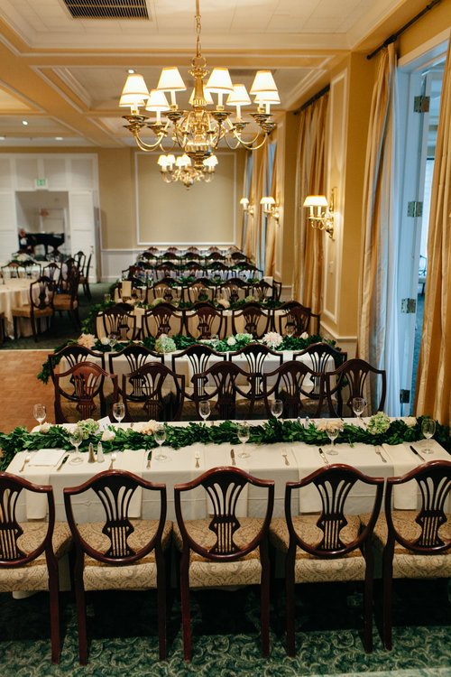 Seattle Tennis Club Ballroom wedding reception venue