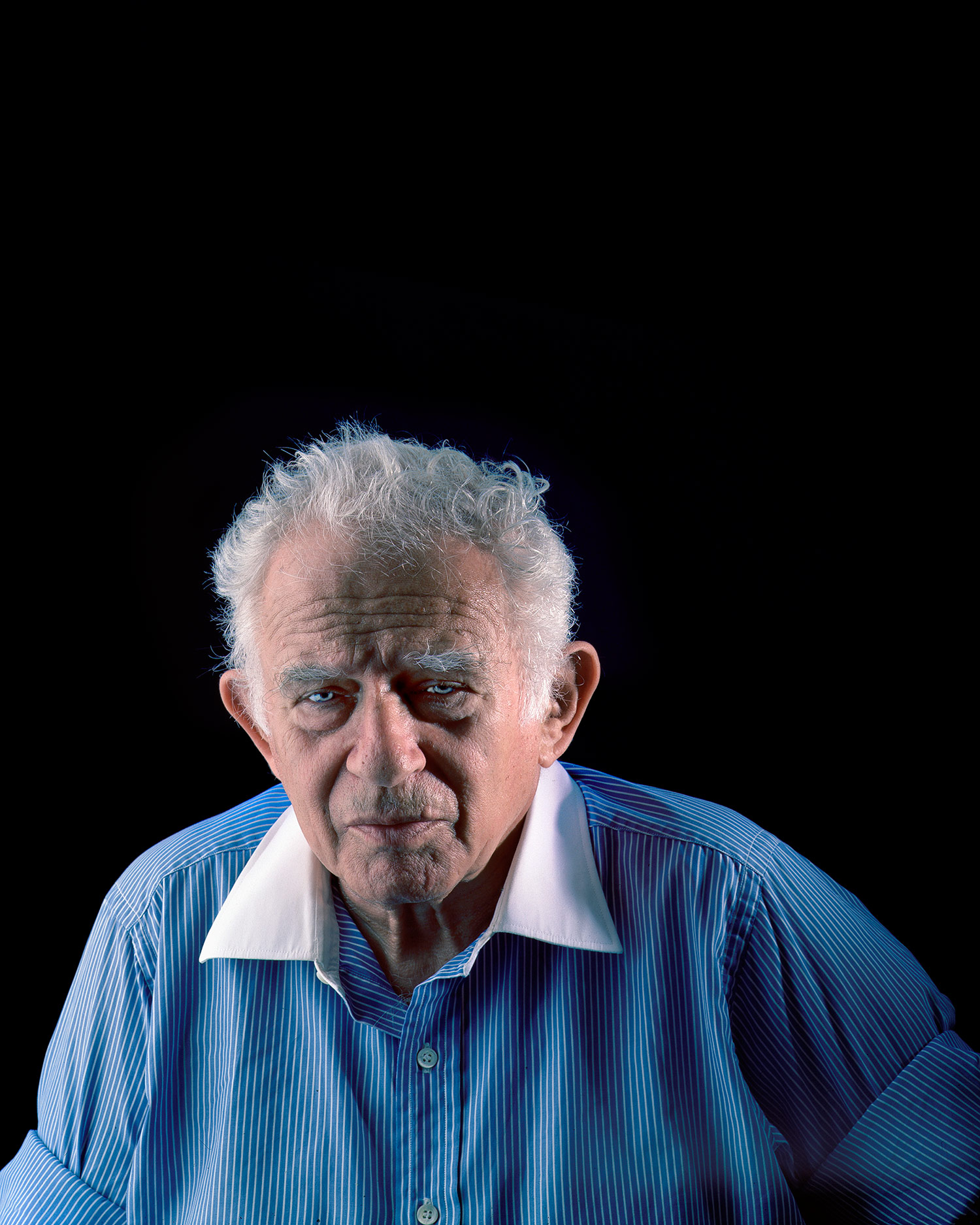 Norman Mailer, photo studio, New York City.