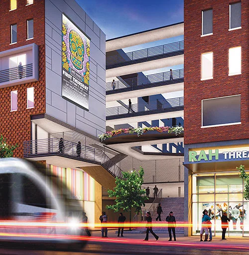 How Mid Main Plans To Break Up the Apartment Block, Extend Midtown Bustle