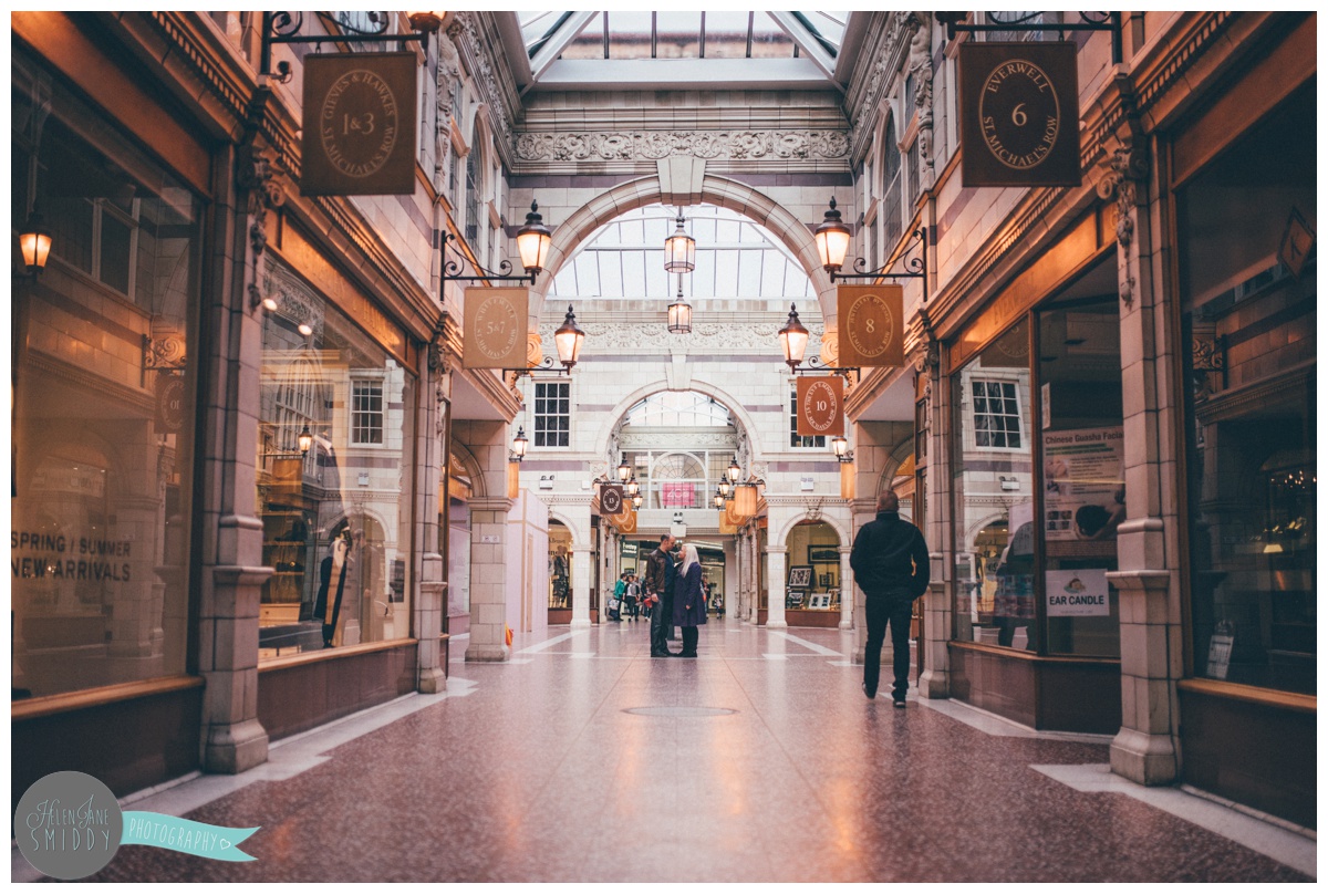 The Grosvenor Shopping Centre in Chester, Cheshire is where Alan and Jo stood, looking into each other's eyes.