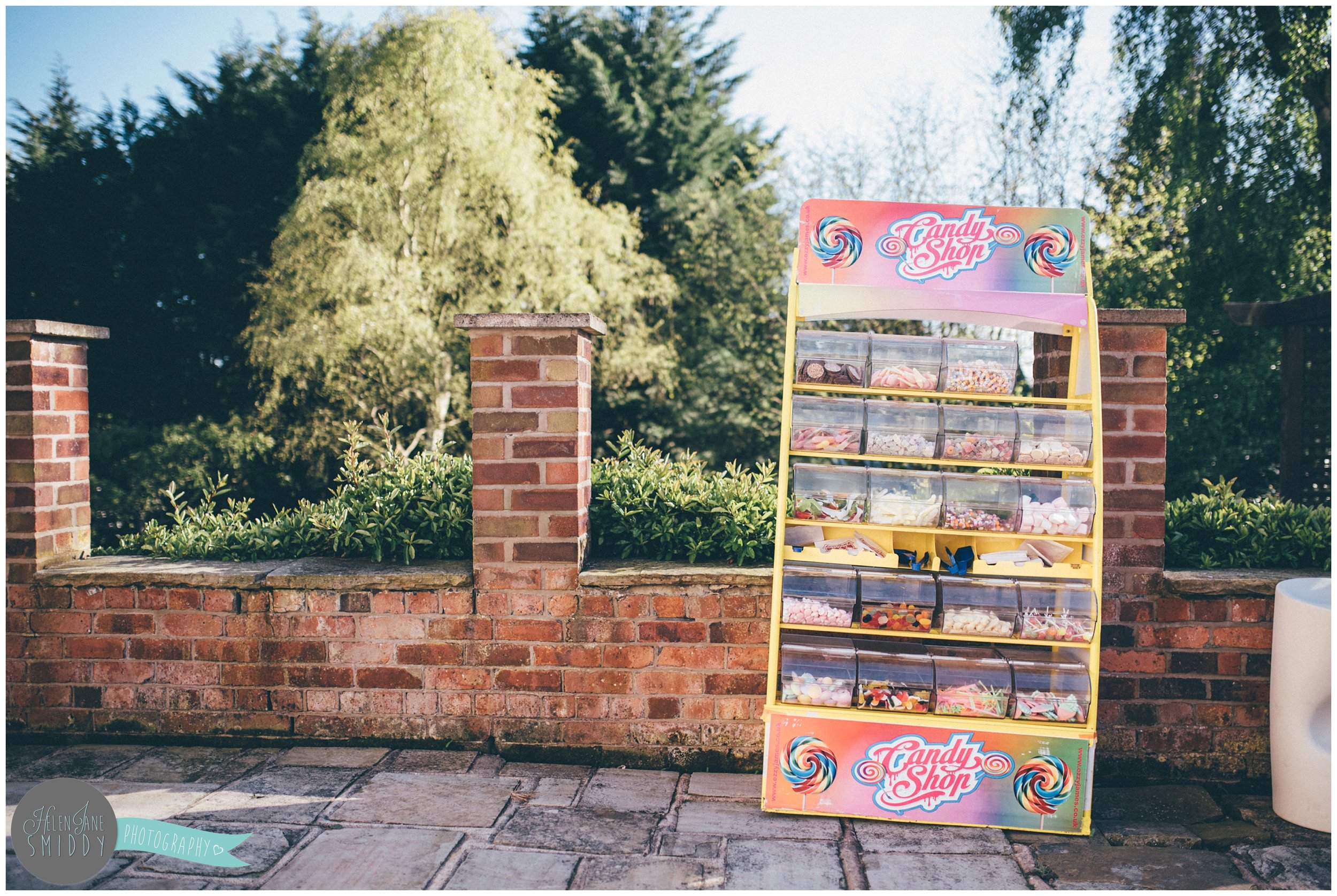 Pick n Mix selectiong of sweets at a Cheshire garden party.