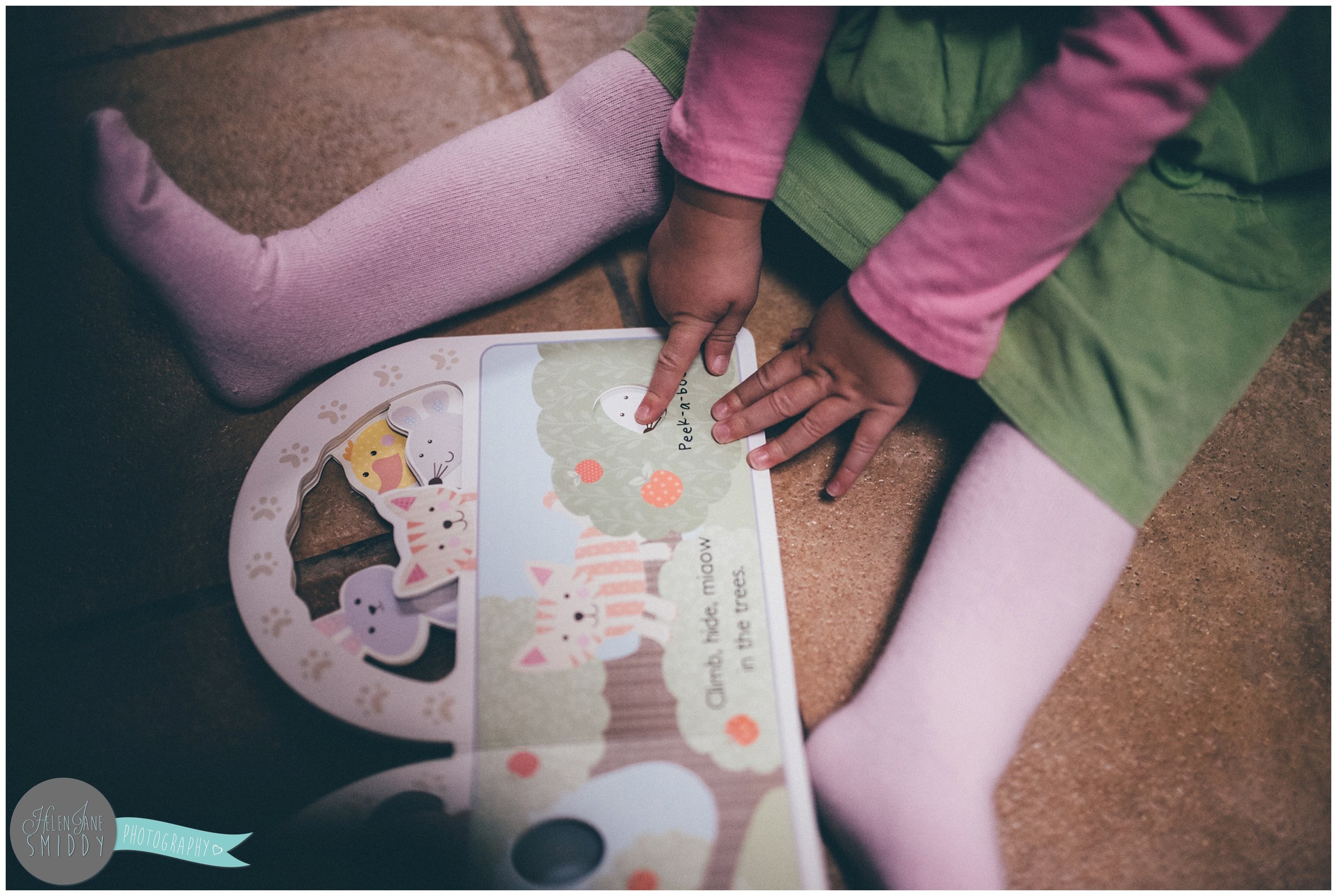 Story time during A Day In The Life photoshoot in Frodsham, Cheshire.