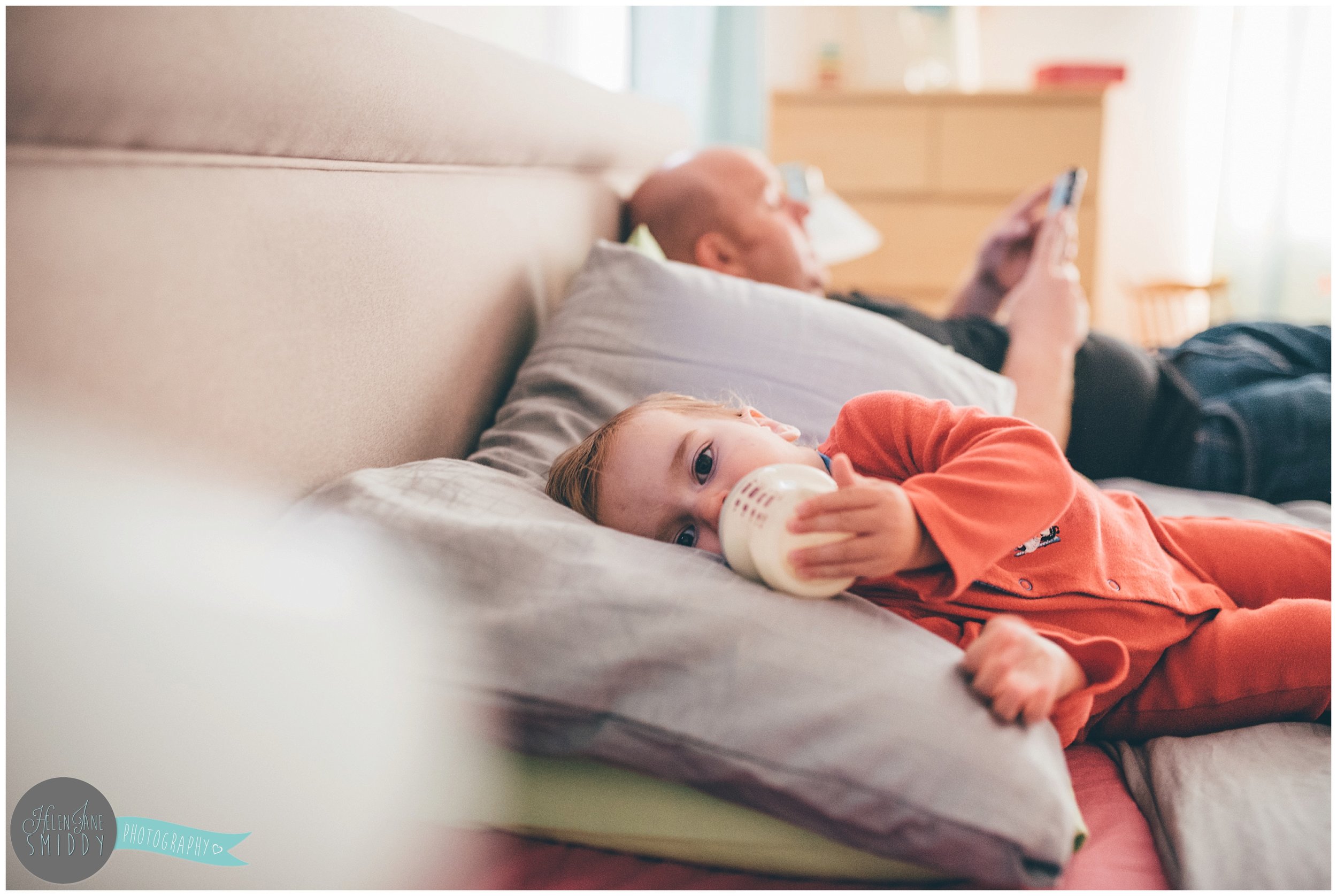 Bedtime in the Frodsham family home during an A Day In The Life photoshoot in Cheshire.