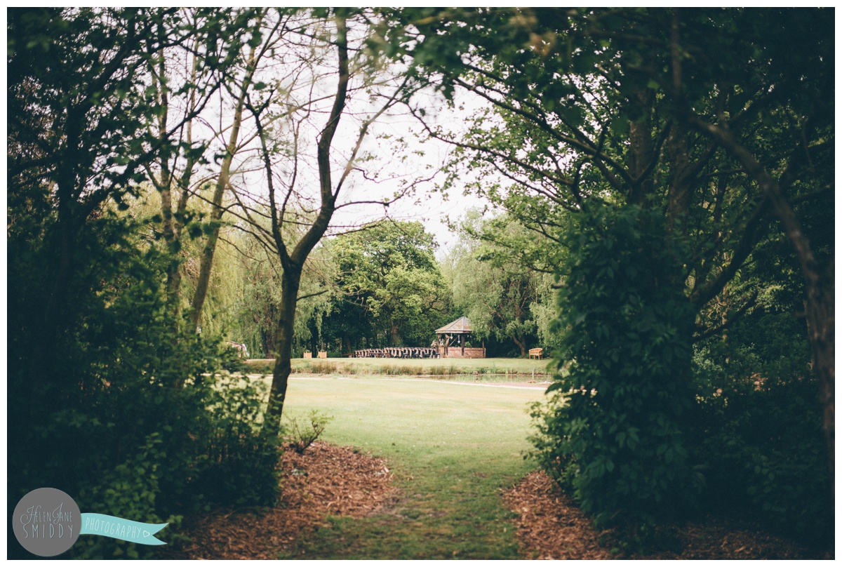 The beautiful woodland area at Manley Mere in Frodsham where weddings take place.