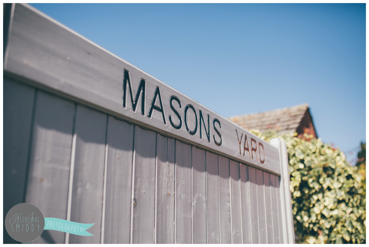 Mason's Yard in Norfolk where the Groom and his Groomsmen got ready.