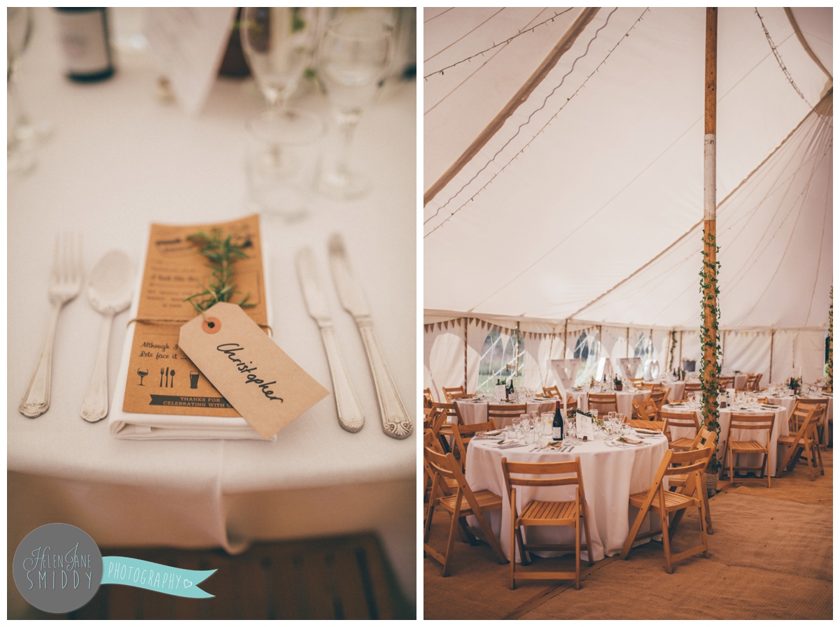 Beautiful clean and simple wedding table details.