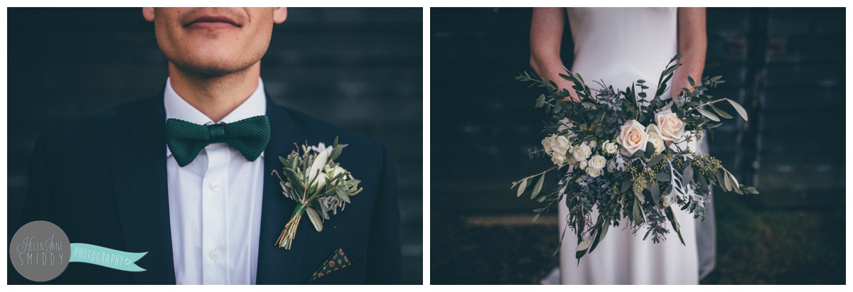 Bride and Groom pose at their beautiful September wedding at Barn Drift in Norfolk.