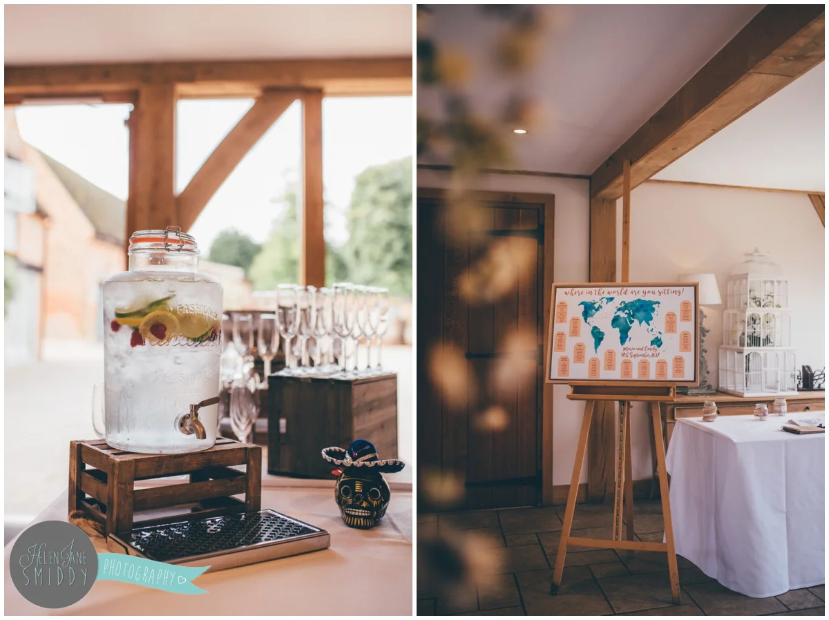 Mexican themed wedding at Bassmead Manor Barns.