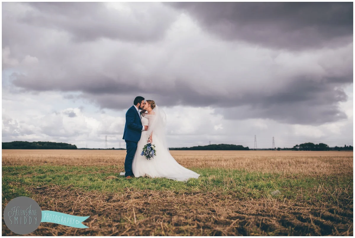 The grounds of Bassmead Manor Barns make for a lovely backdrop for wedding photographs.