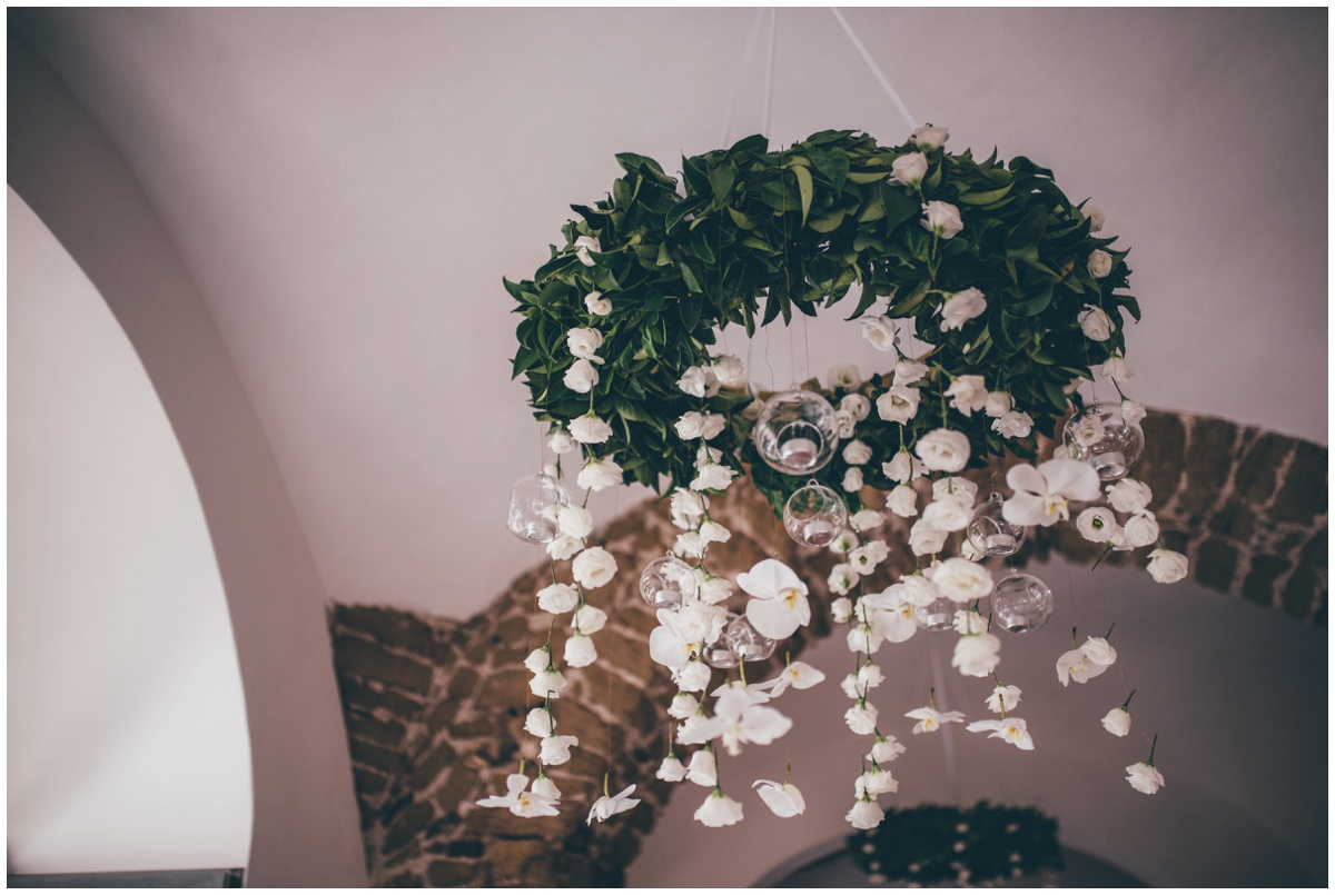 Stunning table set up at Hotel Garden Riviera in Santa Maria Di Castellabate for a destination wedding.