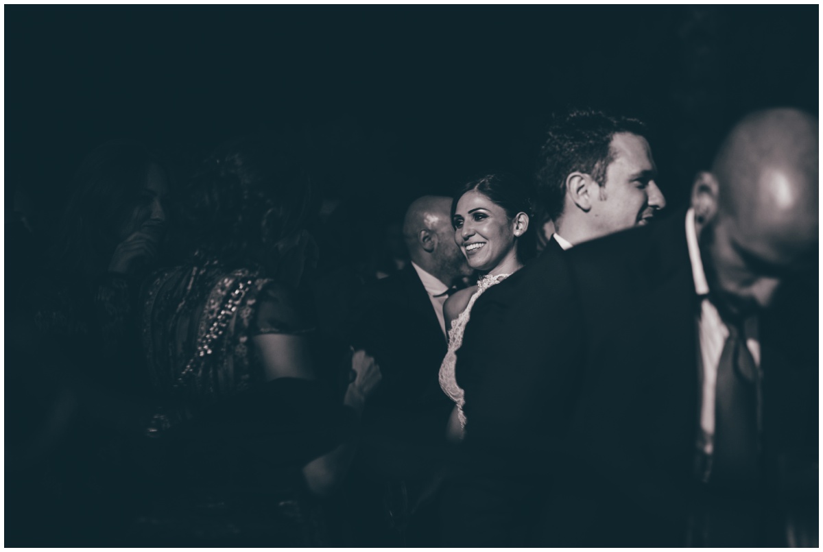 Partying guests at the Italian destination wedding.