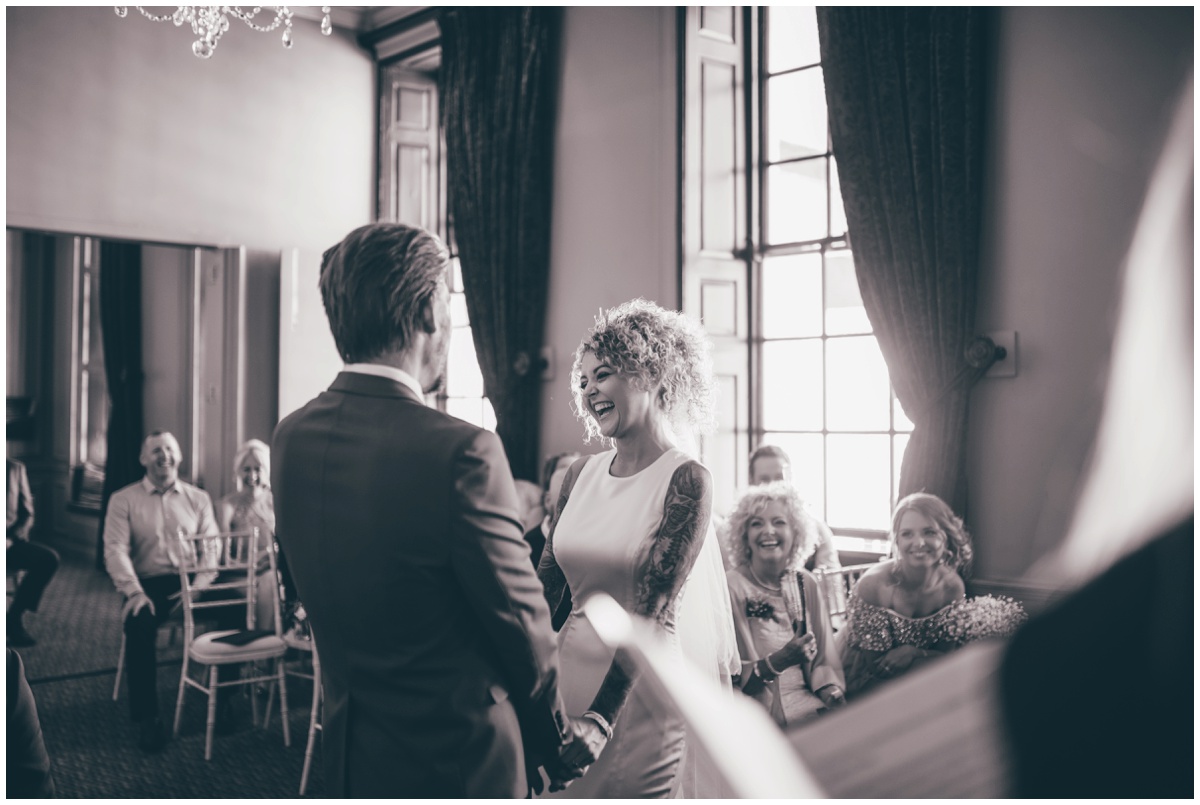 Wedding ceremony at Oddfellows in Chester.