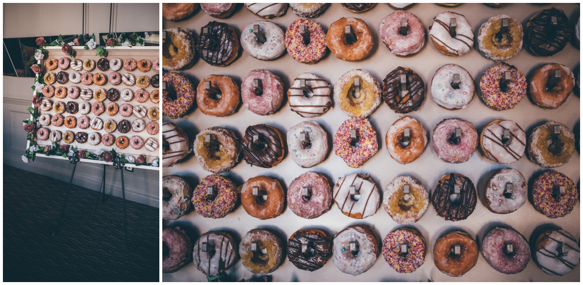 Amazing Krispy Kreme donut wall by Wirral Based company, The Event Emporium.