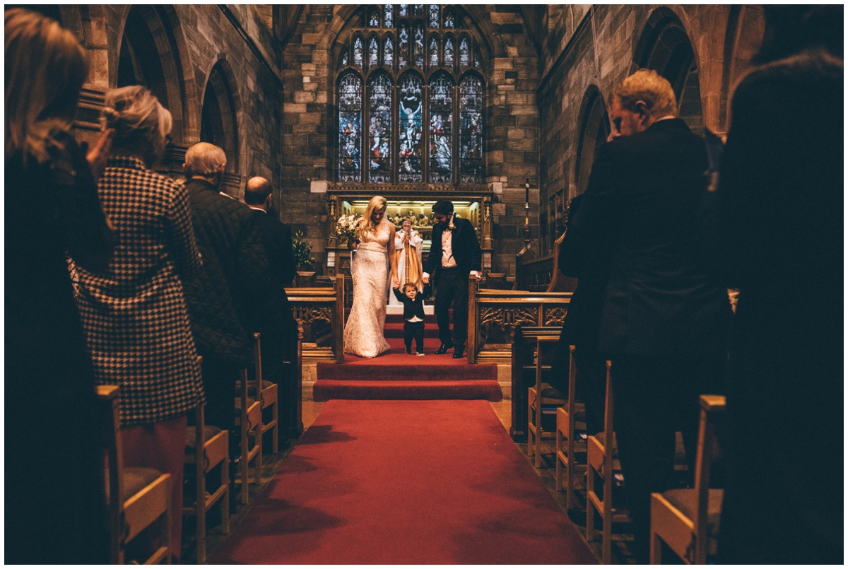 New Years Eve wedding ceremony in Cheshire.
