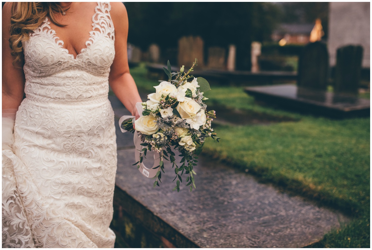 New Years Eve bride has stunning natural bouquet.