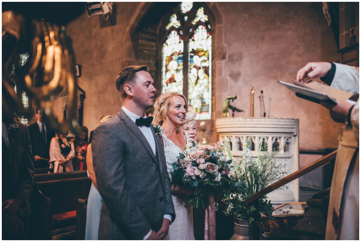 Wedding ceremony in Leek, Staffordshire.