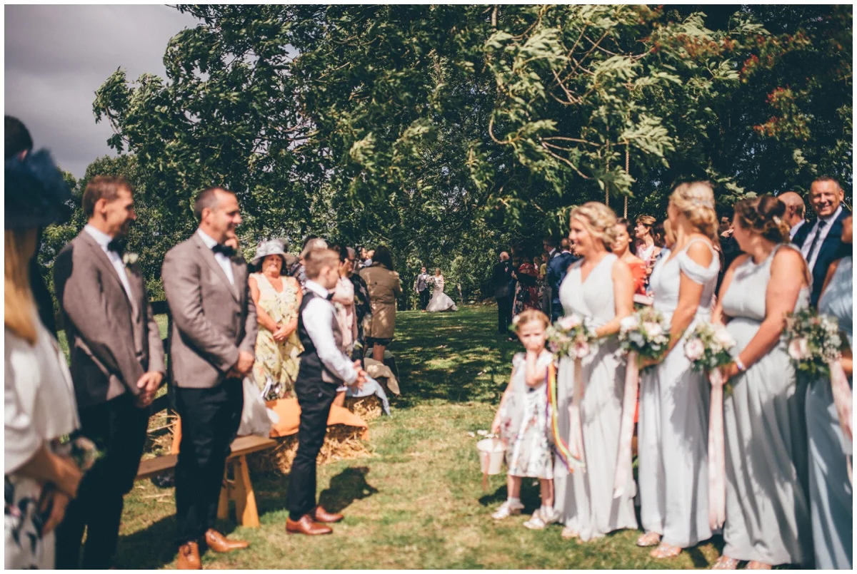 Cheshire wedding photographer captures special moment at tipi wedding in Staffordshire.
