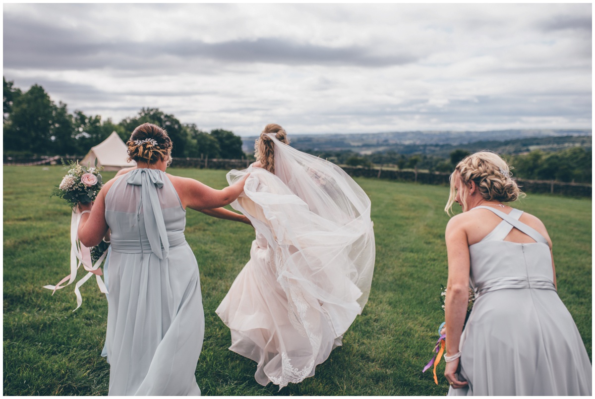 Cheshire wedding photographer captures special moment at tipi wedding in Staffordshire.