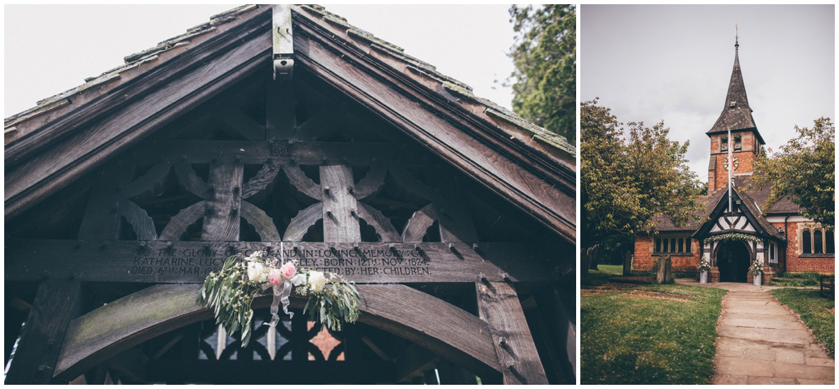 St Mary's church decorated by Red Floral for a wedding ceremony.