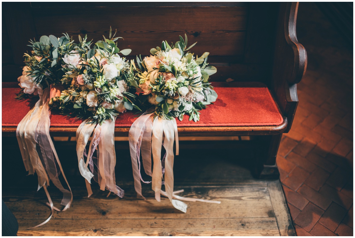 Stunning pastel wedding bouquets from Red Floral.