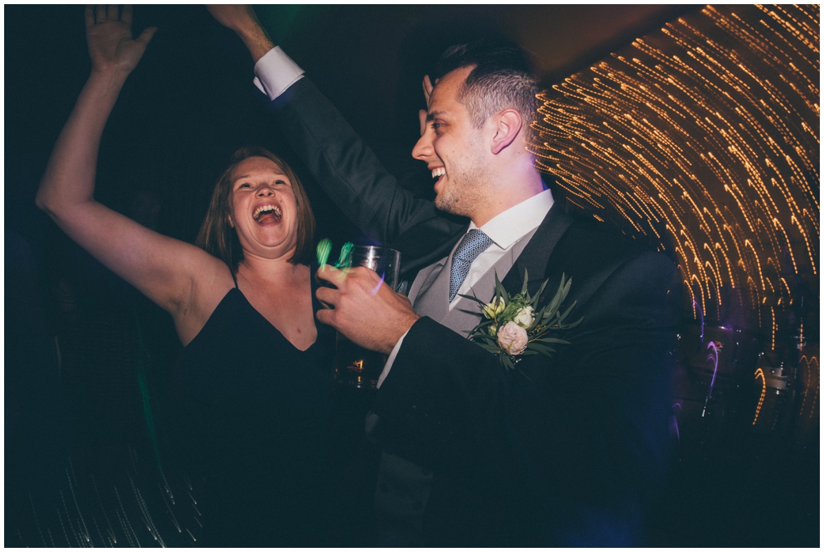 Merrydale Manor wedding guests dancing.