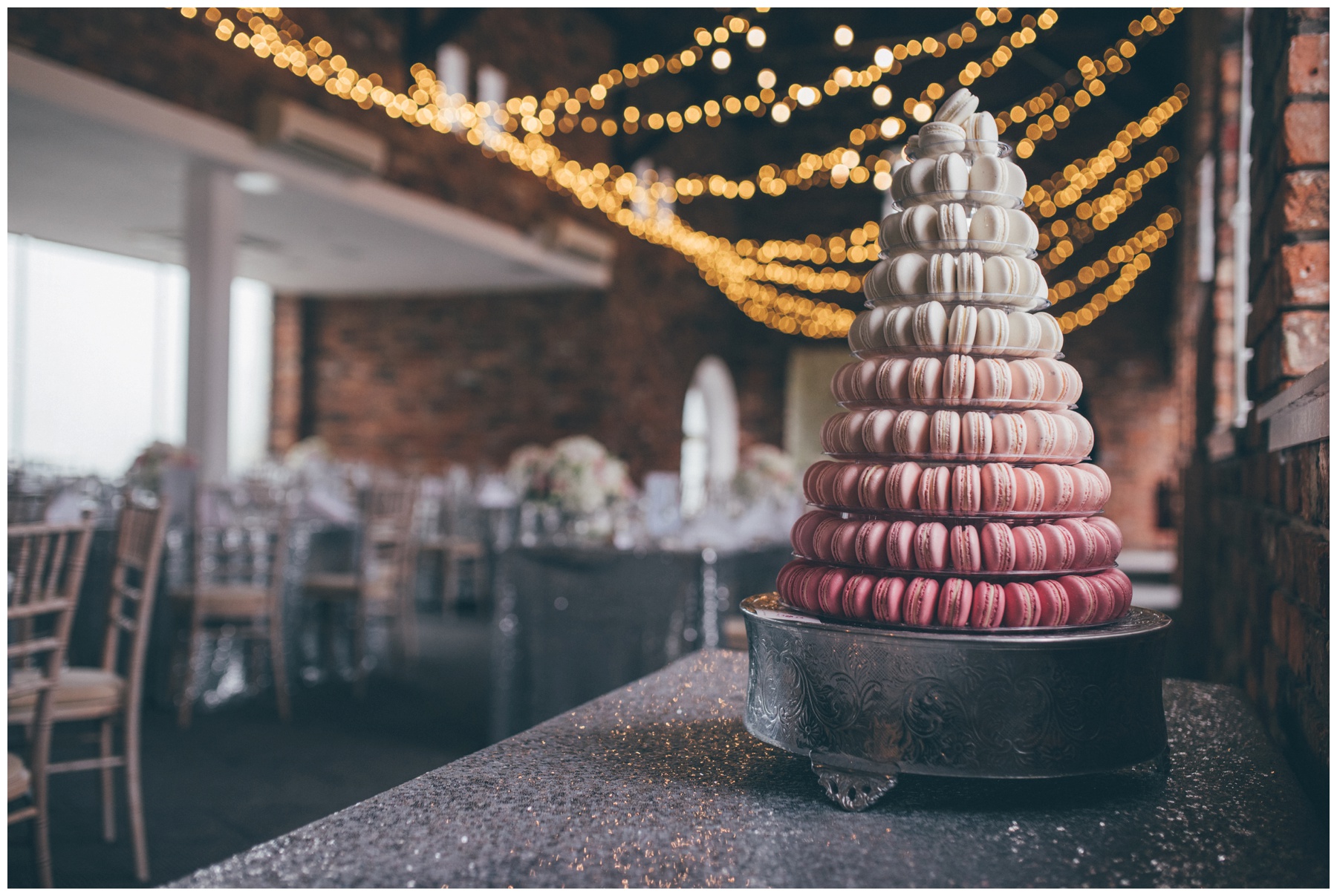 Macaron tower at Doubletree by Hilton at Hoole in Chester.