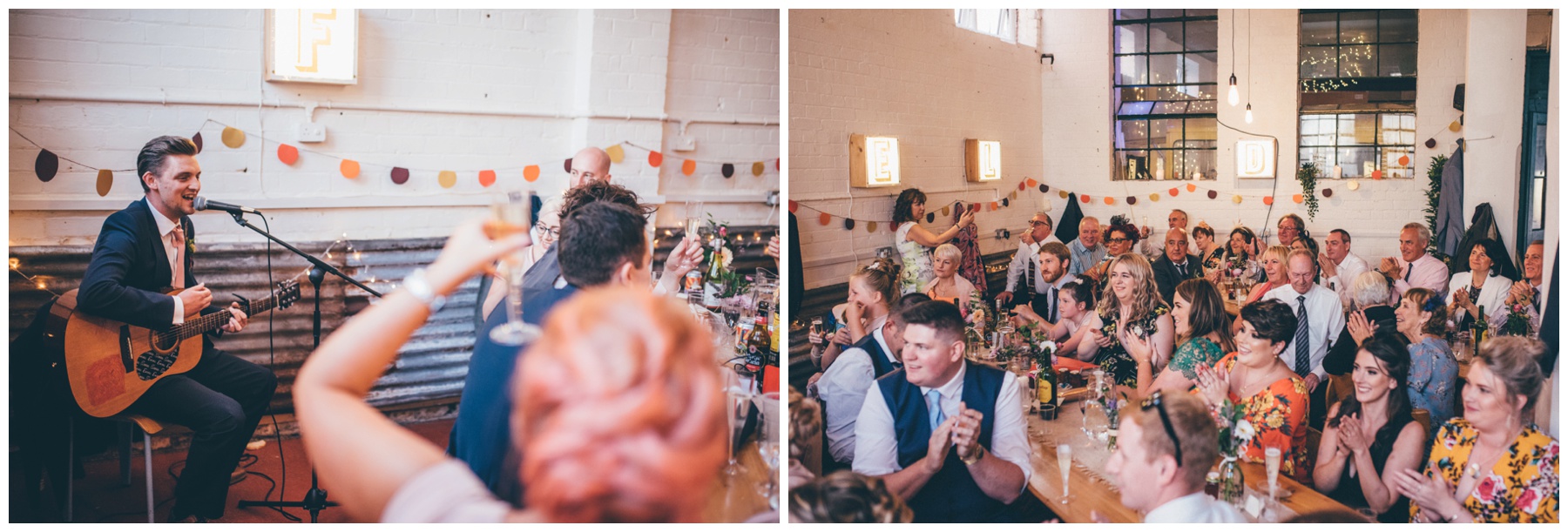 Wedding speeches at The Hide in Sheffield.