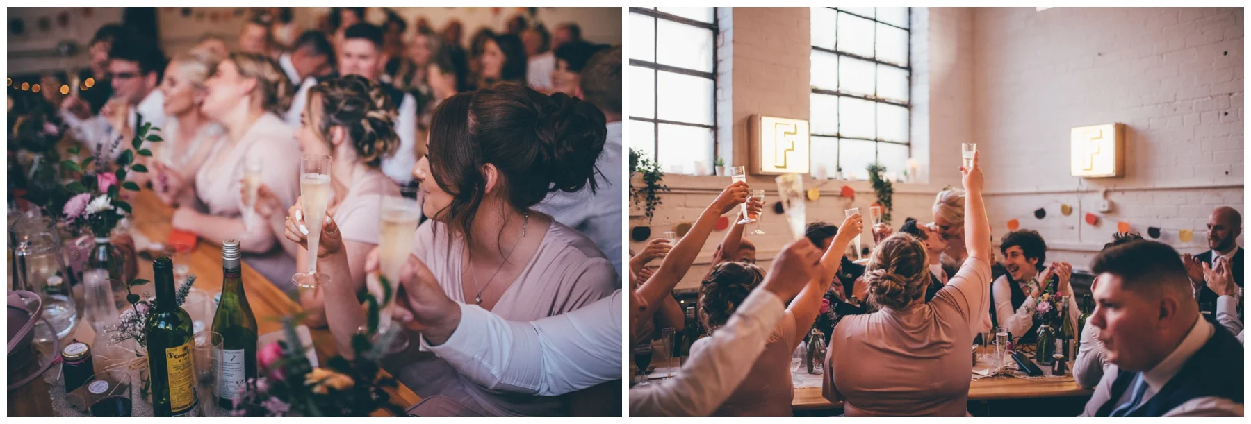Wedding speeches at The Hide in Sheffield.